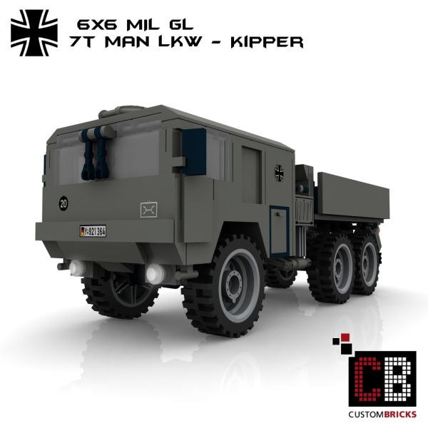 Custom Bundeswehr 7t MAN mil gl 6x6 Tipper - gray