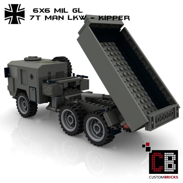 Custom Bundeswehr 7t MAN mil gl 6x6 Tipper - gray