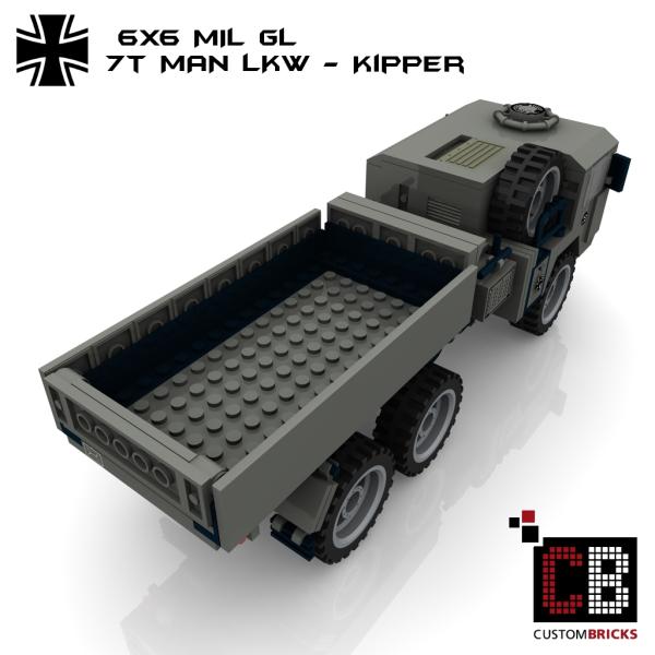 Custom Bundeswehr 7t MAN mil gl 6x6 Tipper - gray