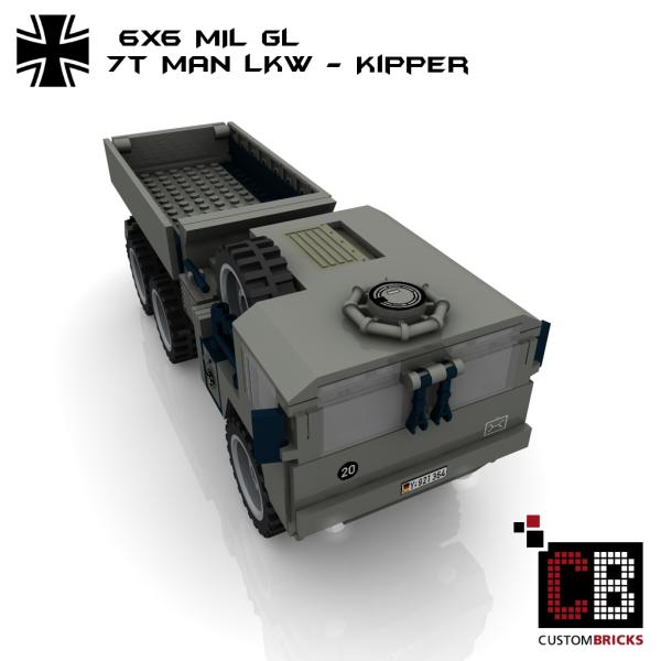 Custom Bundeswehr 7t MAN mil gl 6x6 Tipper - gray