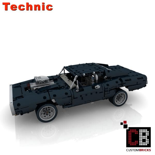 Custom RC schwarzes US Auto MOC