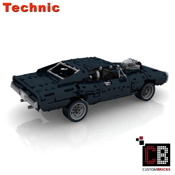 Custom RC schwarzes US Auto MOC