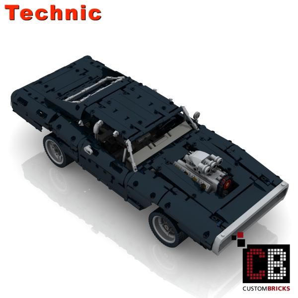 Custom RC schwarzes US Auto MOC