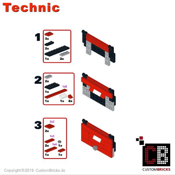 Complete set for converting LEGO model 10220 to RC