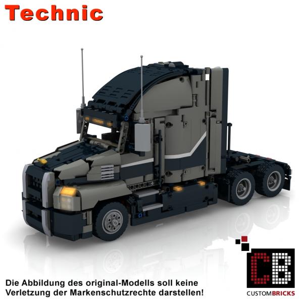 CB Eigenbau Bauanleitung MACK RC Container trailer LEGO® Technic 42078 Steine 