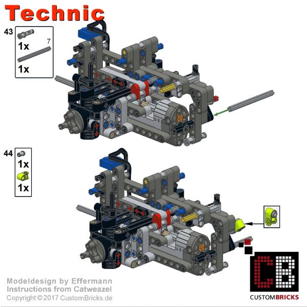 CUSTOMBRICKS.de - LEGO Technic model Custombricks Instruction
