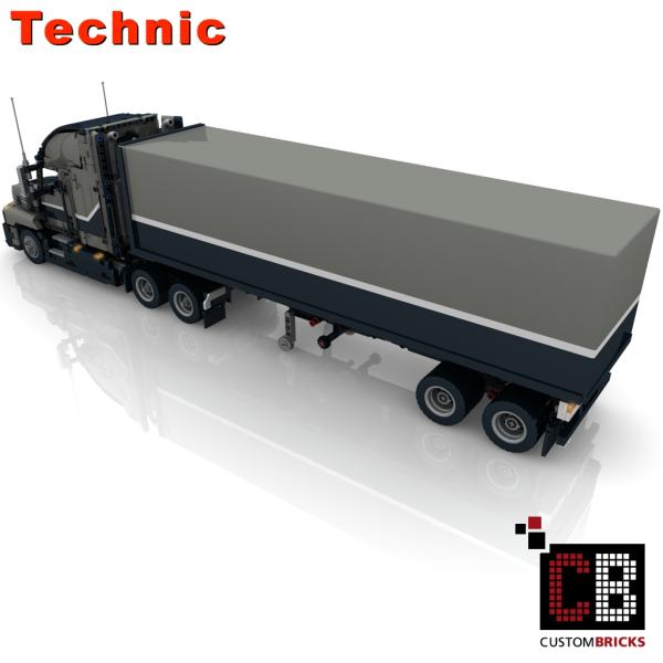 Custom Technic Tarpaulin - Mack Flatbed Trailer