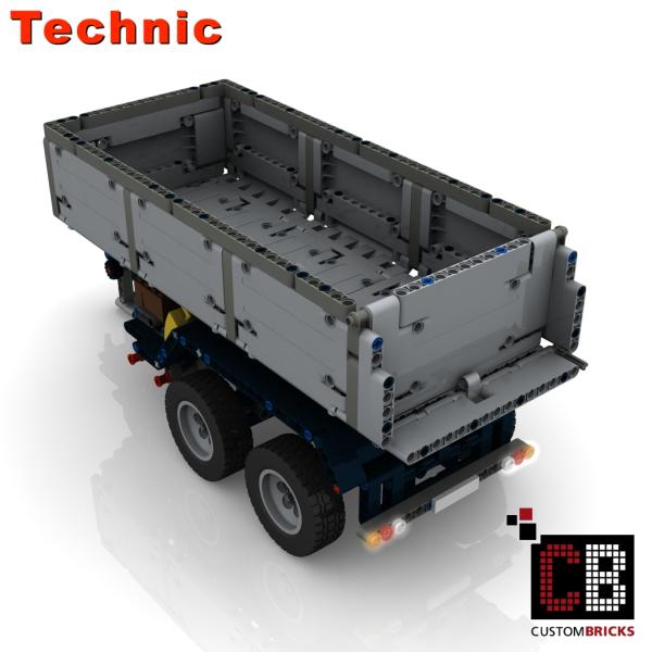 CUSTOM trailer 2-axle with tipping function - grey