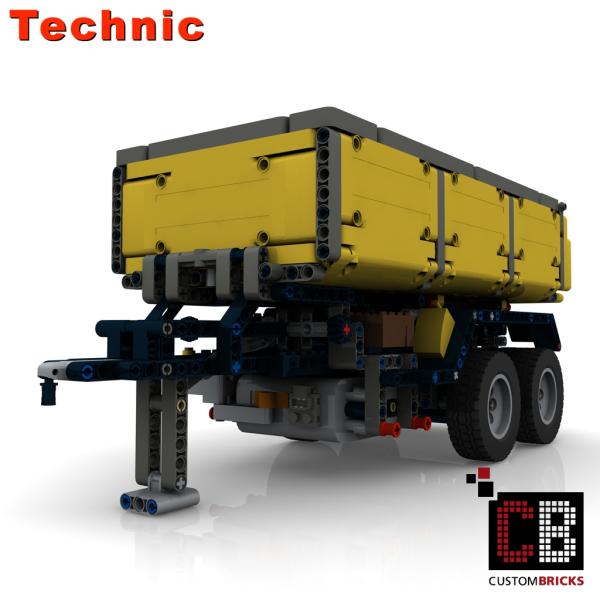 Custom 42043 trailer 2-axle with tipping function - yellow