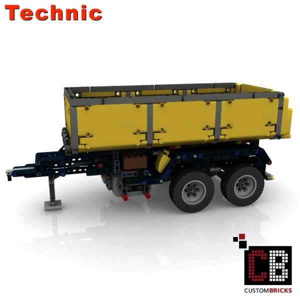 Custom 42043 trailer 2-axle with tipping function - yellow