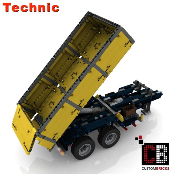 Custom 42043 trailer 2-axle with tipping function - yellow