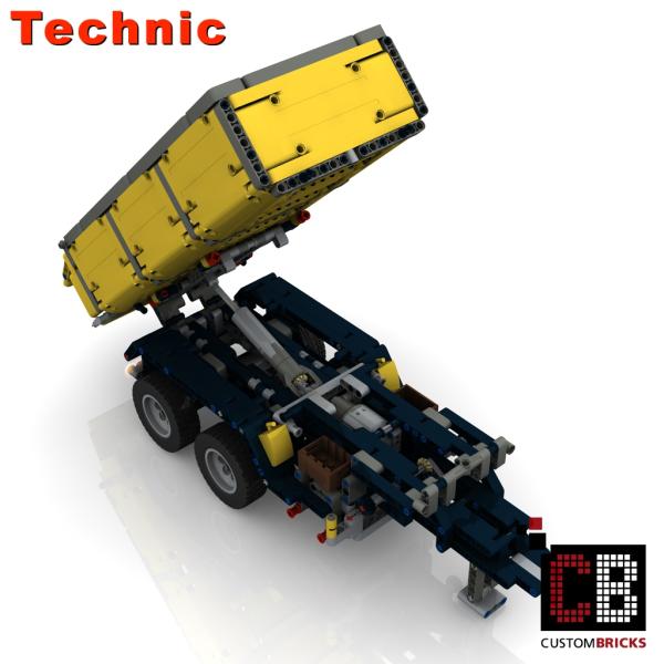 Custom 42043 trailer 2-axle with tipping function - yellow