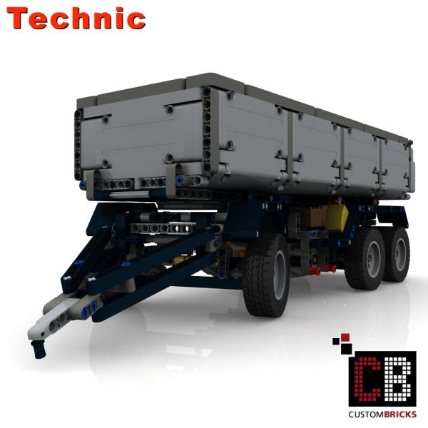Custom 42043 trailer with tipping function - grey