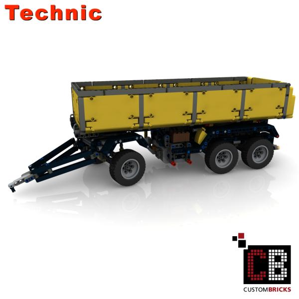 Custom LKW 42043 Anhänger mit Kippfunktion - gelb