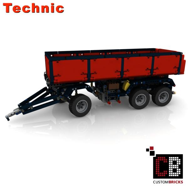 Custom LKW 42043 Anhänger mit Kippfunktion - rot