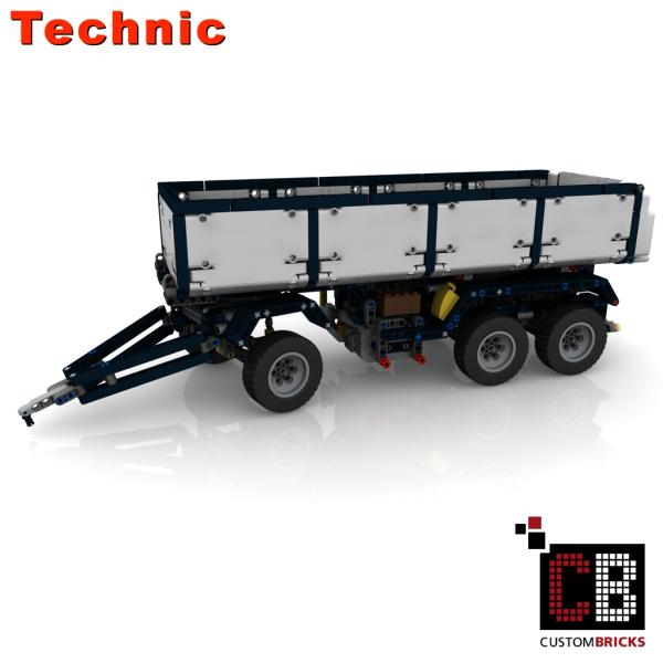Custom LKW 42043 Anhänger mit Kippfunktion - weiß