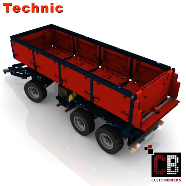 Custom LKW 42043 Anhänger mit Kippfunktion - rot