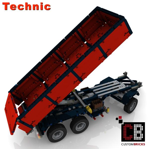 Custom LKW 42043 Anhänger mit Kippfunktion - rot