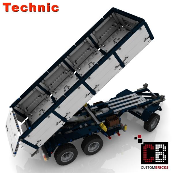 Custom LKW 42043 Anhänger mit Kippfunktion - weiß
