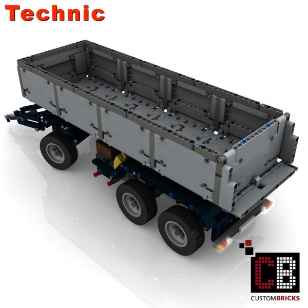 Custom 42043 trailer with tipping function - grey