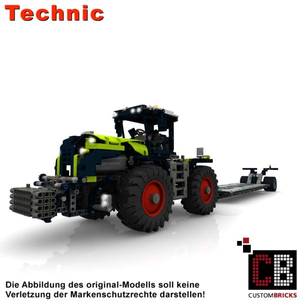 Custom Traktor 42054 Tieflader für Kreiselegge