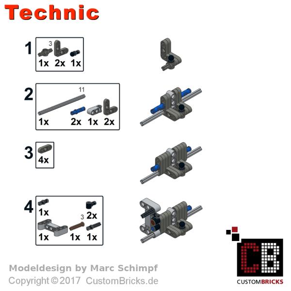 Custom Traktor 42054 Tieflader für Kreiselegge