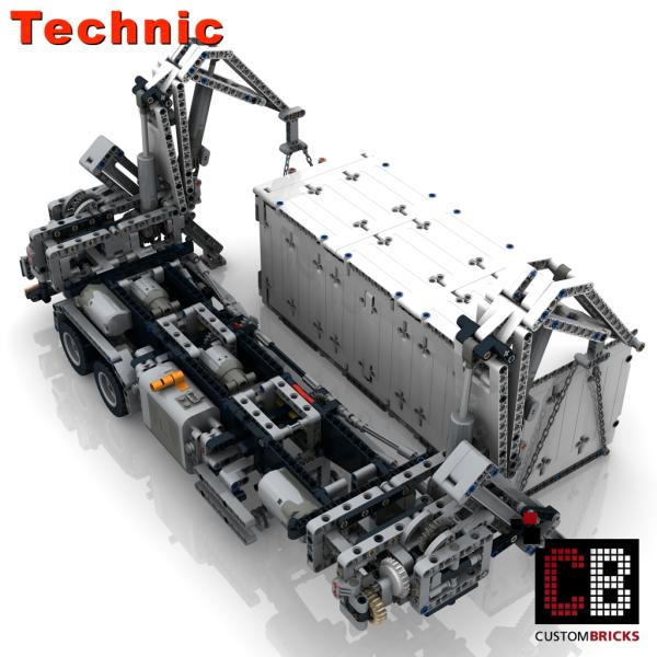 Custom truck 42078 - RC 20ft container trailer