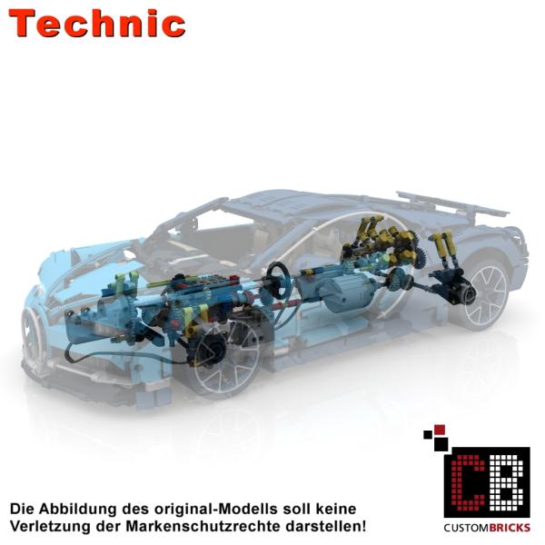 Lego technic clearance bugatti motorized