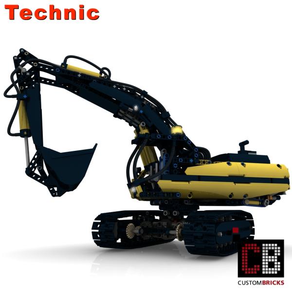 Custom RC crawler Excavator with Pneumatic
