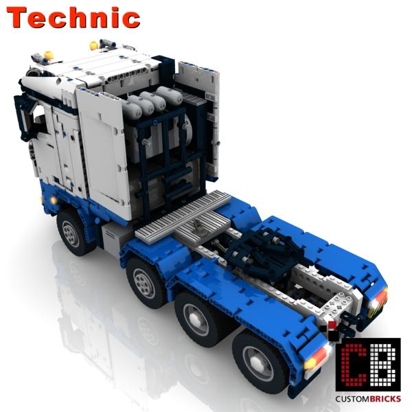 Custom LKW SLT blau weiß - RC Truck