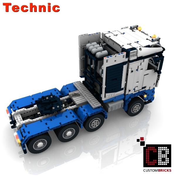 Custom LKW SLT blau weiß - RC Truck