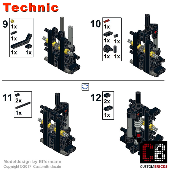 Custom Bulldozer - Minifigscale