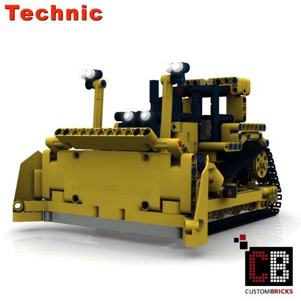 Custom Bulldozer - Minifigscale