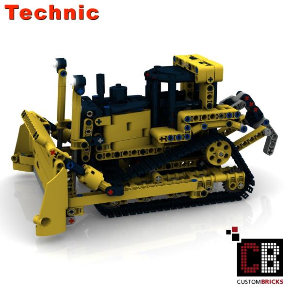 Custom Bulldozer - Minifigscale