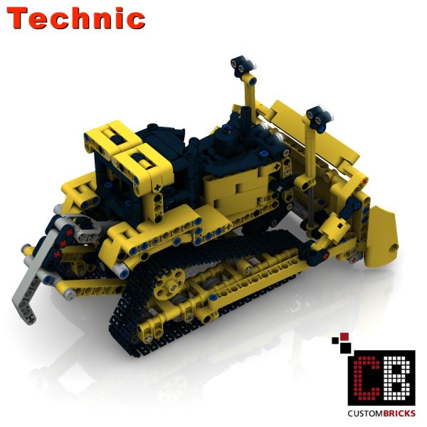 Custom Bulldozer - Minifigscale