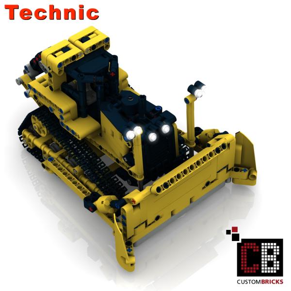 Custom Bulldozer - Minifigscale