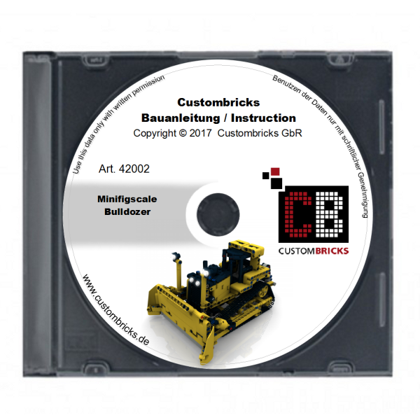 Custom Bulldozer - Minifigscale