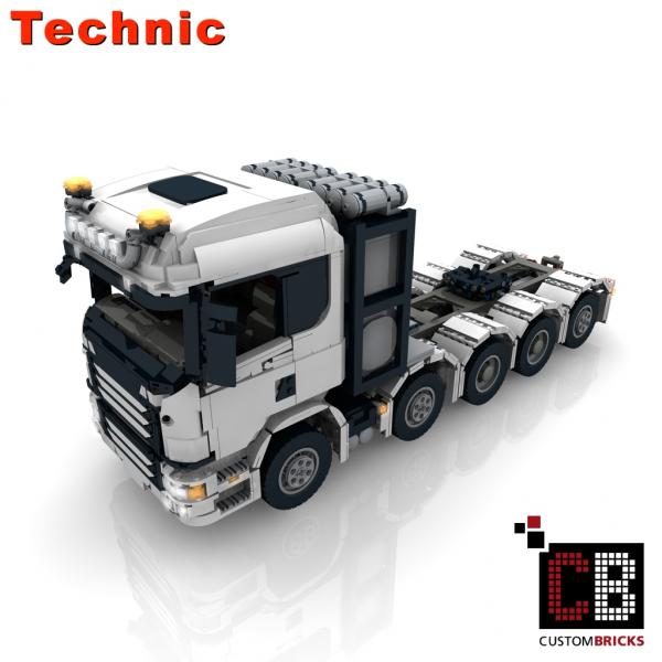 Bauanleitung instruction Truck LKW Peterbild Eigenbau Unikat Moc Lego Technic 