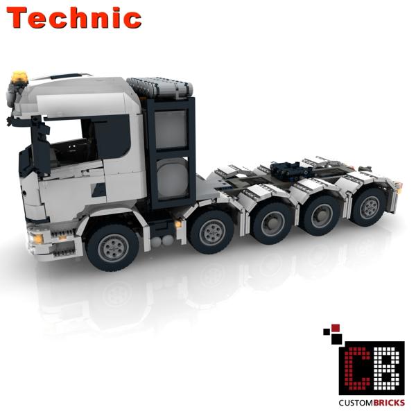 CUSTOM RC weißer LKW 10x4 6 SLT Truck