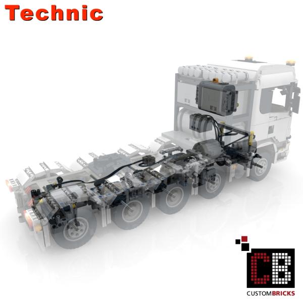 Custom RC white truck 10x4 6 SLT Truck