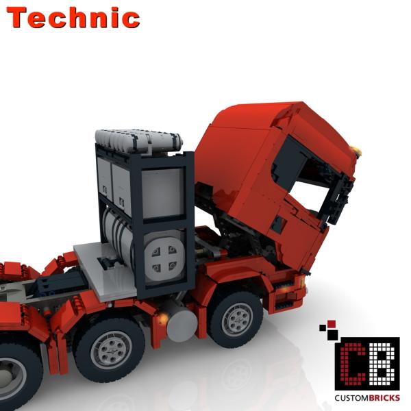 Custom RC truck 10x4 6 SLT Truck - red
