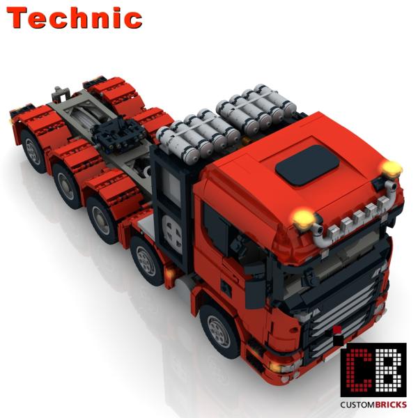 Custom RC truck 10x4 6 SLT Truck - red