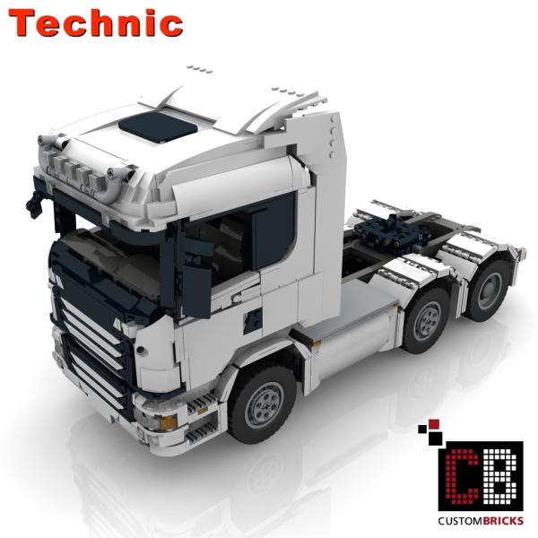 Custom RC weißer LKW 6x4 Truck
