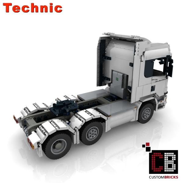 Custom RC weißer LKW 6x4 Truck