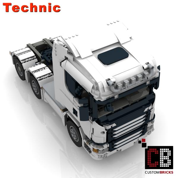 Custom RC weißer LKW 6x4 Truck