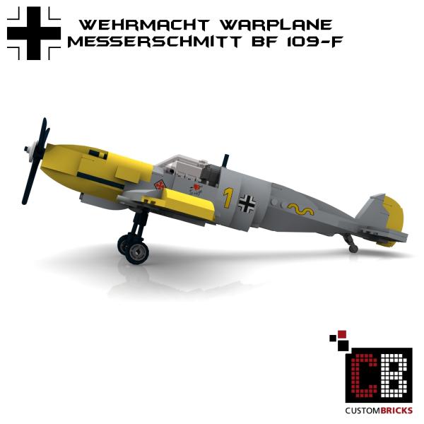 CUSTOMBRICKS LEGO WW2 WWII Warplane Messerschmitt BF 109