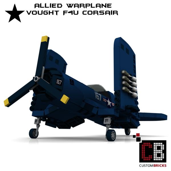 WW2 Warplane - Vought F4U Corsair - Blue Edition