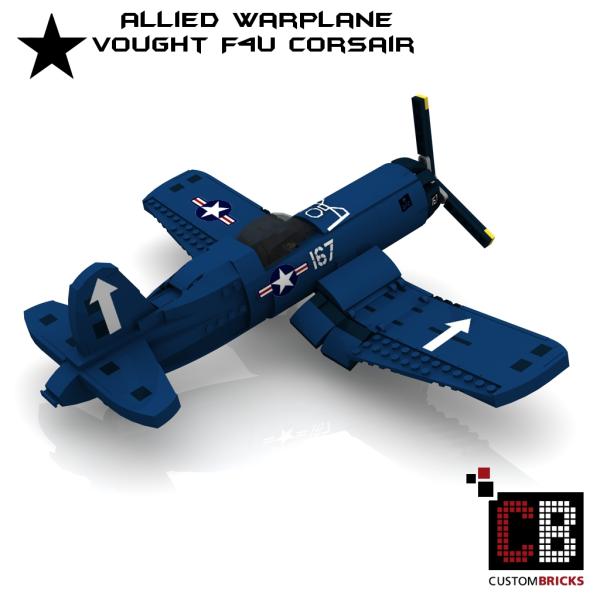 WW2 Warplane - Vought F4U Corsair - Blue Edition