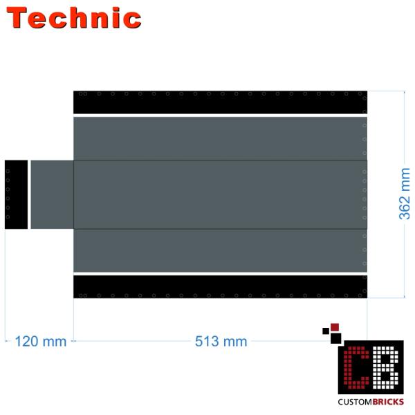 Custom Technic Tarpaulin - Mack Flatbed Trailer