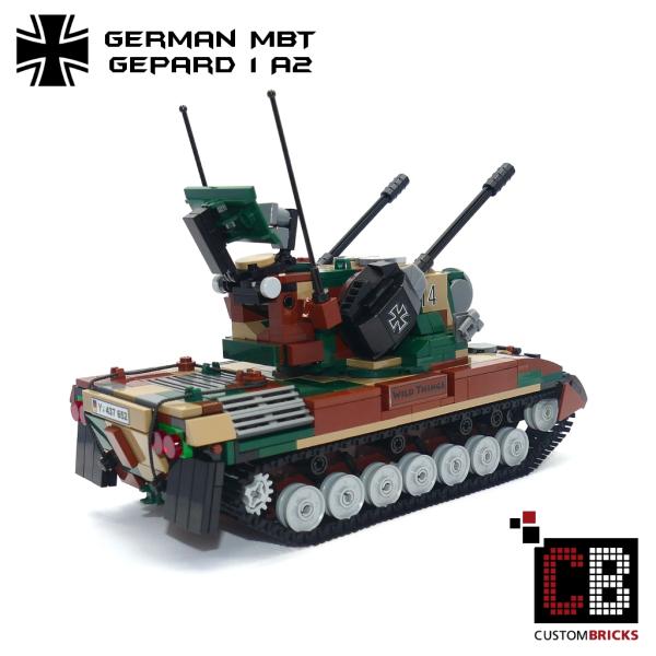 CUSTOM Bundeswehr MBT Gepard 1A2 Flakpanzer made of LEGO® bricks